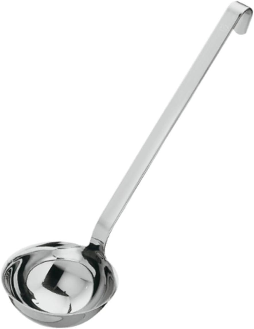 image:imageRosle 10009 Stainless Steel Hooked Handle Ladle with Pouring Rim Serving SpoonPouring