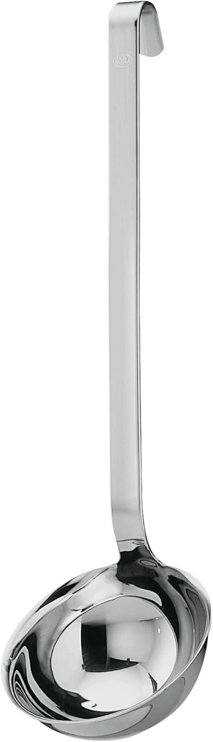 image:imageRosle 10009 Stainless Steel Hooked Handle Ladle with Pouring Rim Serving SpoonPouring
