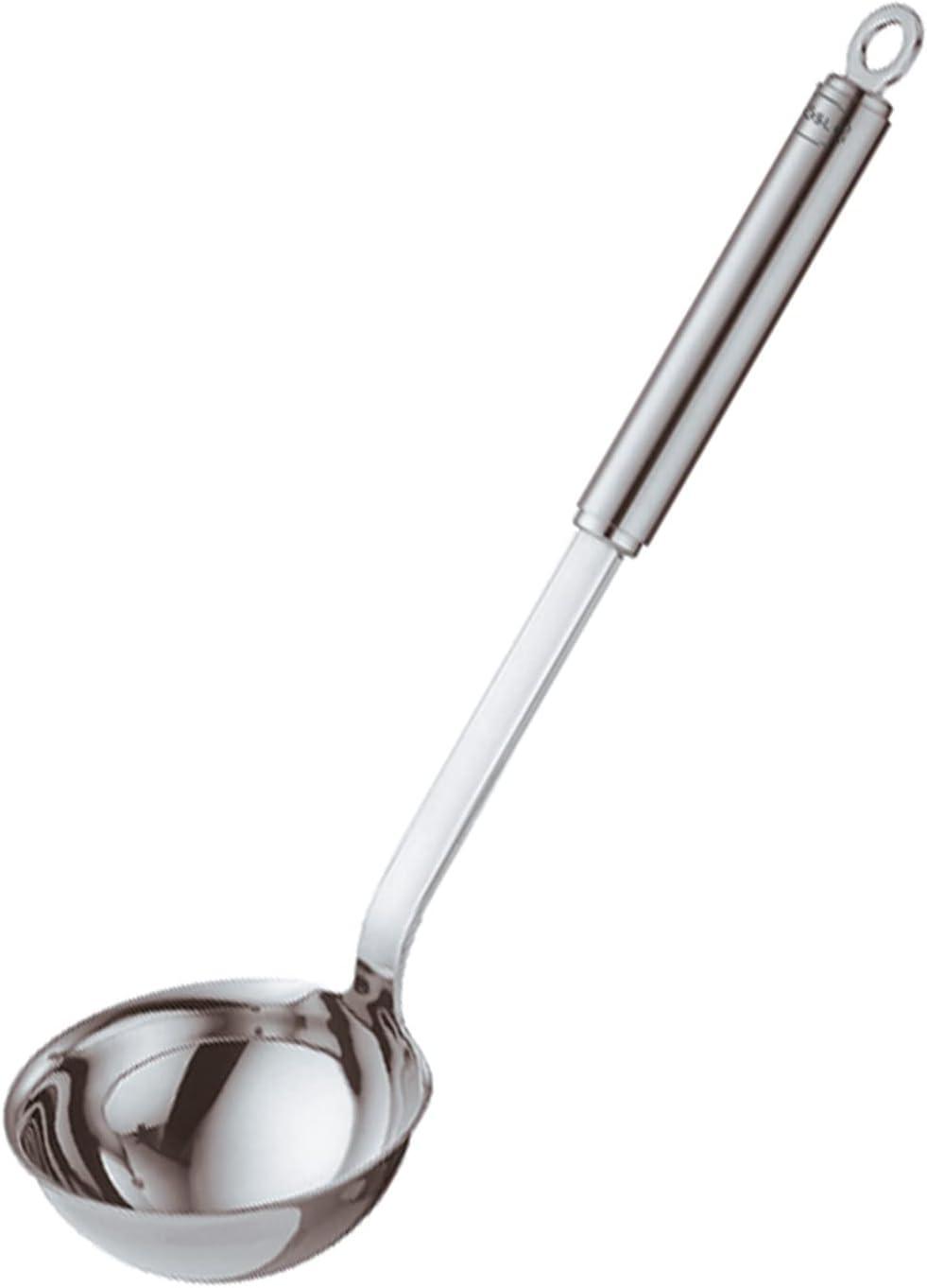 image:imageRosle 10009 Stainless Steel Hooked Handle Ladle with Pouring Rim Serving SpoonPouring