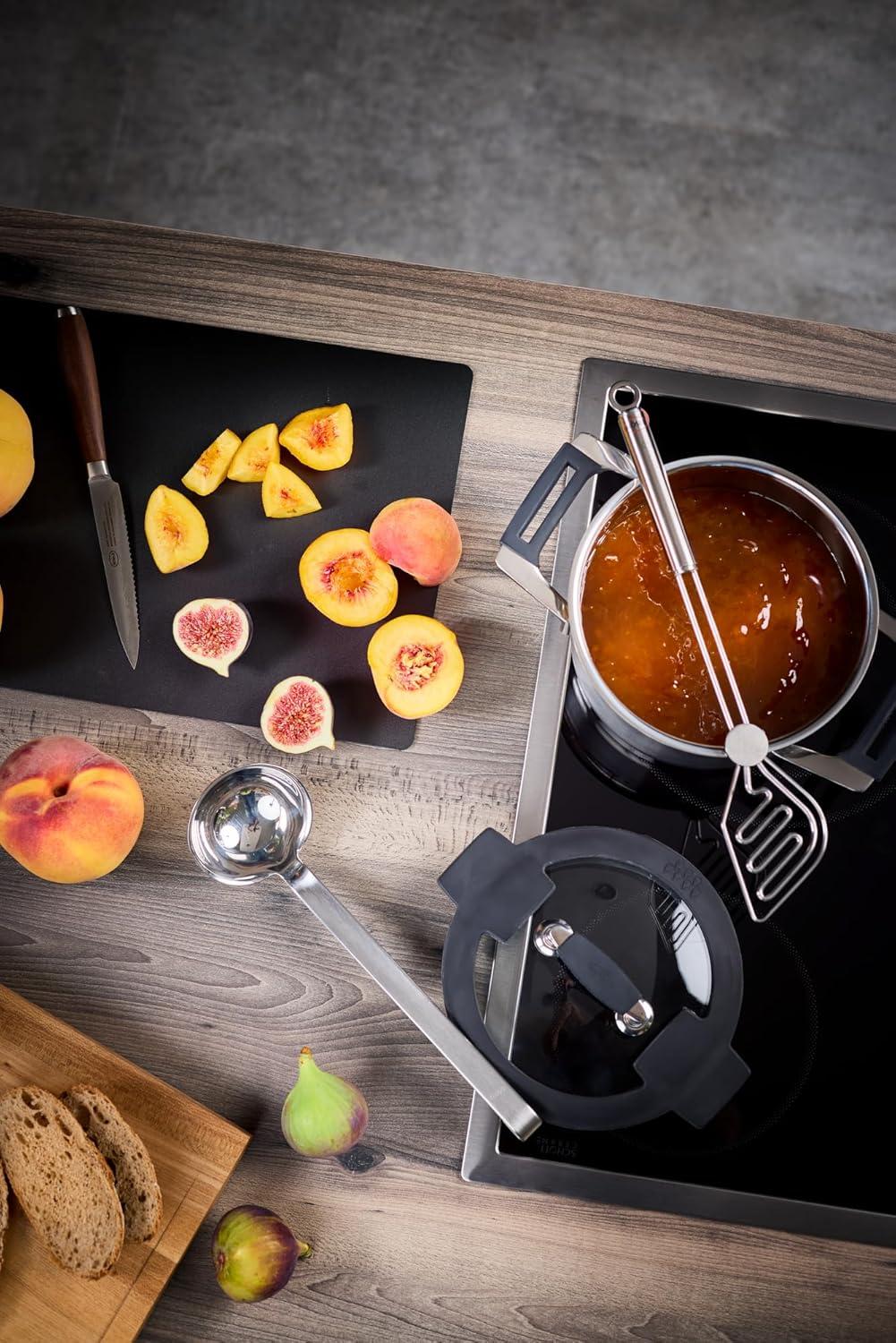 image:imageRosle 10009 Stainless Steel Hooked Handle Ladle with Pouring Rim Serving SpoonPouring