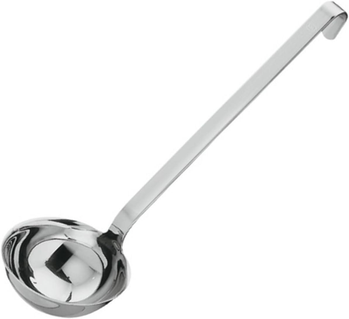 image:imageRosle 10009 Stainless Steel Hooked Handle Ladle with Pouring Rim Serving SpoonPouring