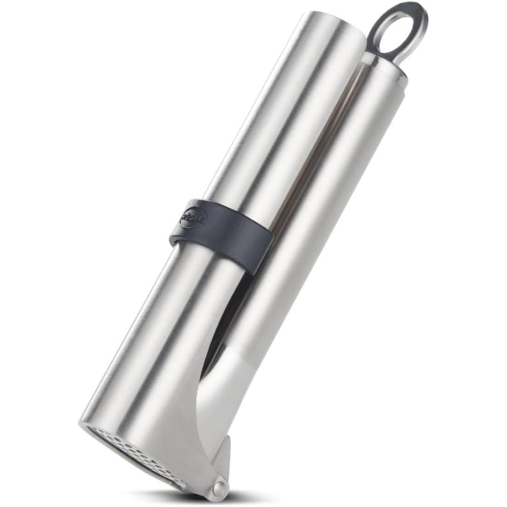 image:imageRsle 12895 Stainless Steel Garlic amp Ginger Press with Scraper for Effortless Mincing with Easy Cleanup 13inchGarlic Press Premium