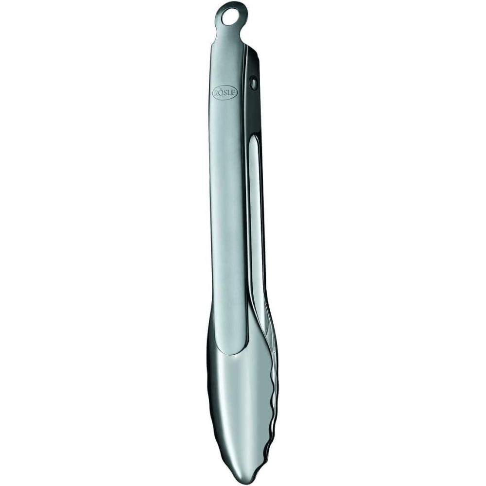 image:imageRsle 12915 Stainless Steel OneHanded Lock amp Release Tongs 9 in9 Inch
