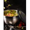Rosle 15700 Stainless Steel 3 Piece Set for Mixing Prep Serving Bowls (1.7qt, 3.3qt, 5.7qt)(7.9″ diameter (3.3-quart))
