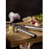 Rösle 12895 Stainless Steel Garlic & Ginger Press with Scraper for Effortless Mincing with Easy Cleanup, 13-inch(Garlic Press with Scraper)