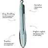 Rösle 12915 Stainless Steel One-Handed Lock & Release Tongs 9 in(9 Inch)