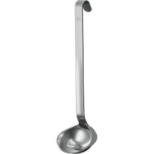 Rosle 10009 Stainless Steel Hooked Handle Ladle with Pouring Rim Serving Spoon(Pouring)