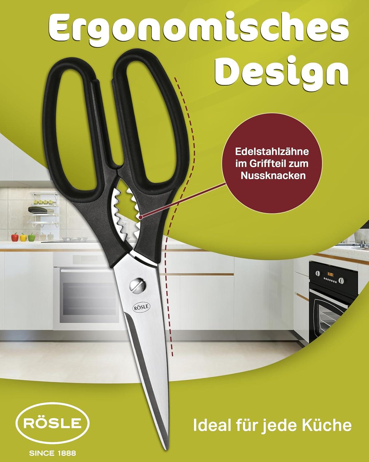 image:imageRosle Scissors for the Kitchen for Cooking Stainless Steel Blade 22 cm 96290Kitchen Shears