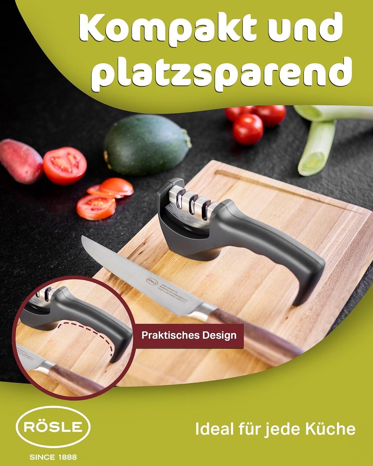 image:imageRsle Knife Sharpener with 3 levels and Ergonomic SlipResistant Grip