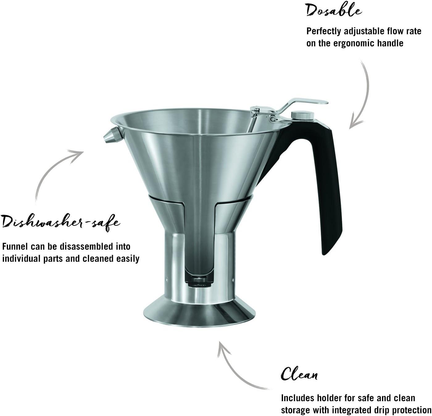 image:imageRsle Stainless Steel Confectionary Funnel with Silicone Handle