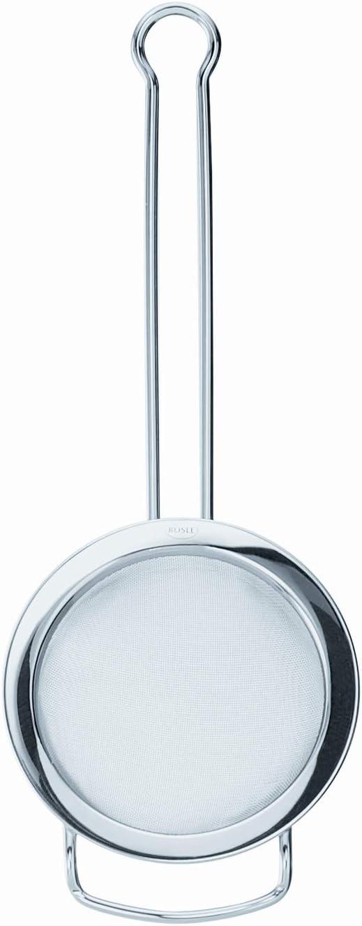 image:imageRsle Stainless Steel Round Handle Kitchen Strainer Fine Mesh 95inch SilverFine Mesh