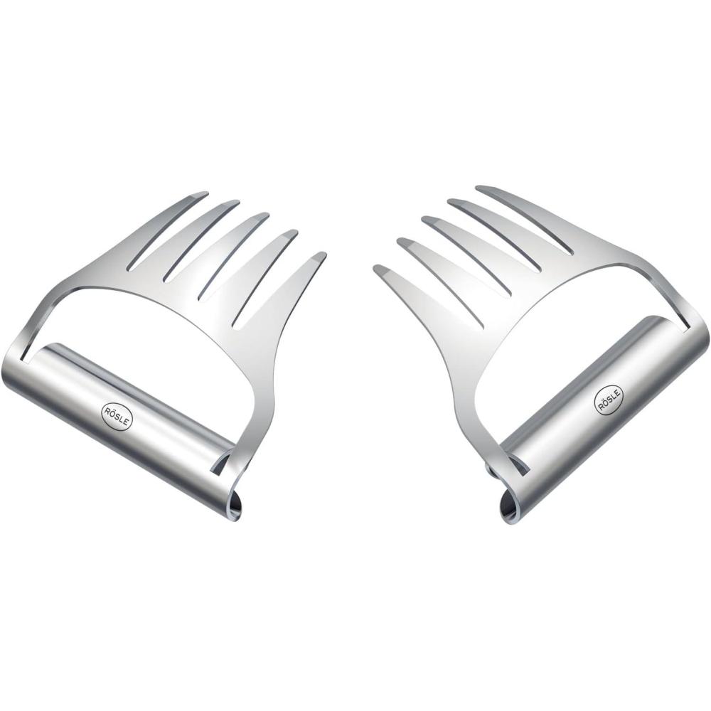 image:imageRSLE Pull Pork Forks for Carving Cooked Meat 1810 Stainless Steel Dishwasher SafeStainless Steel Pulled Pork Forks