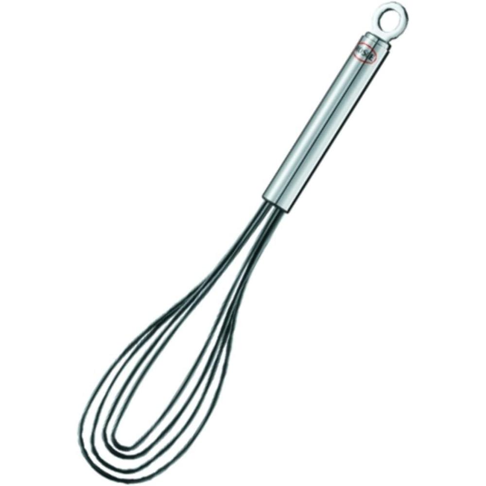 image:imageRosle 95656 Stainless Steel amp Silicone Flat Egg Beater Whisk 104 Inch Silver