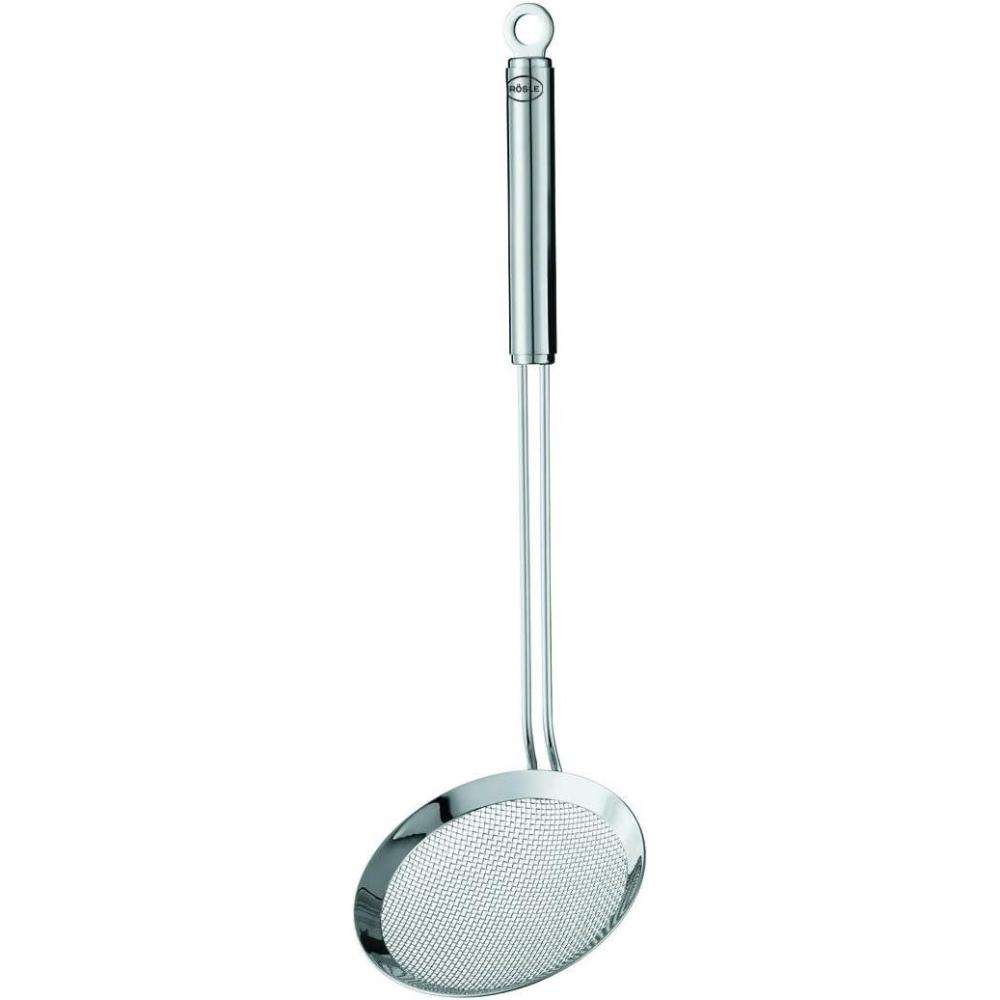image:imageRosle Round Handle Coarse Mesh Wire Kitchen Skimmer 55 Diameter Silver