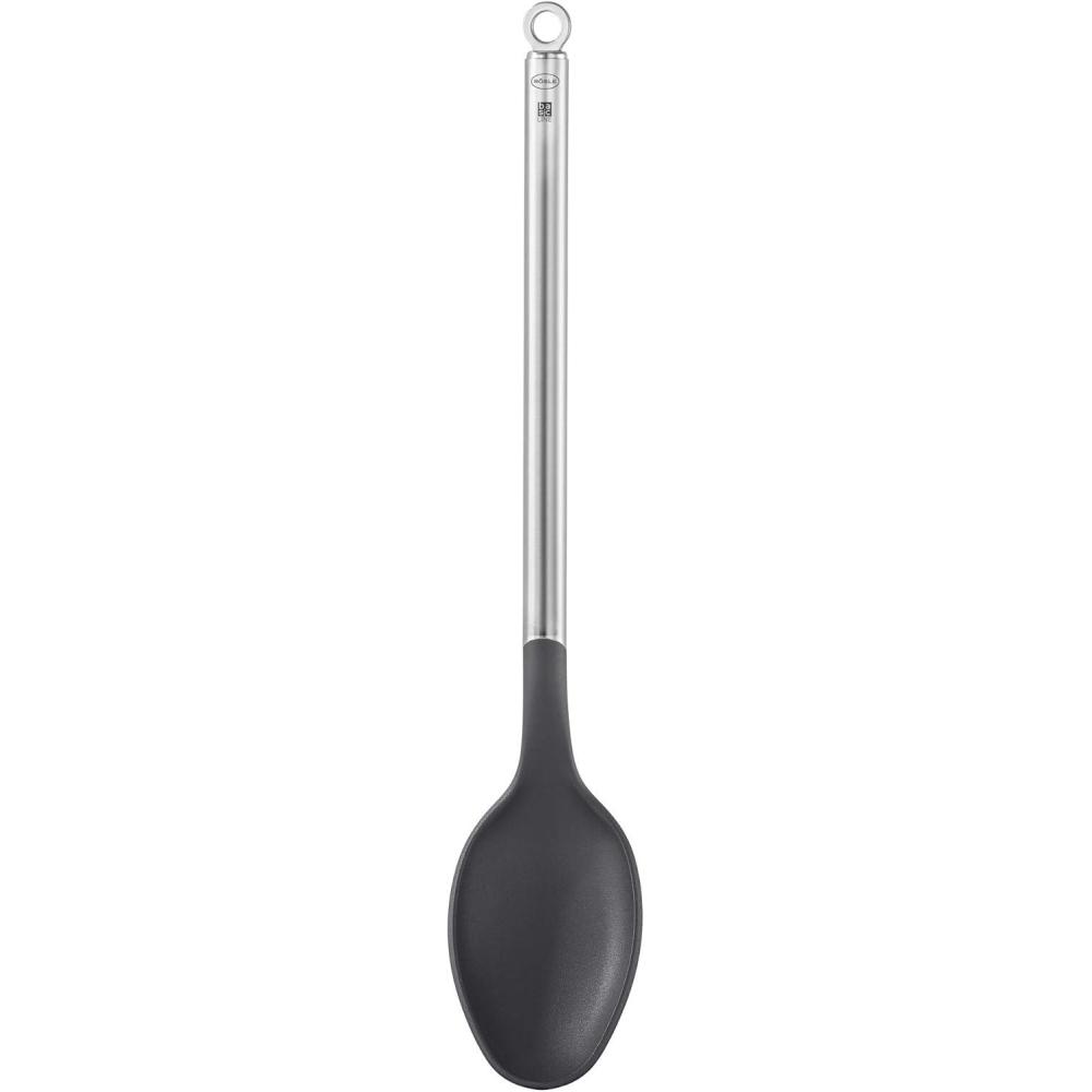 image:imageRsle Basics Line Slotted Turner Spatula with 135 in Stainless Steel HandleServing Spoon