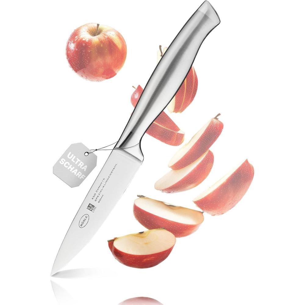 image:imageRsle Basics Line Stainless Steel Serrated Universal Kitchen Knife 5inch BlandePairing Knife