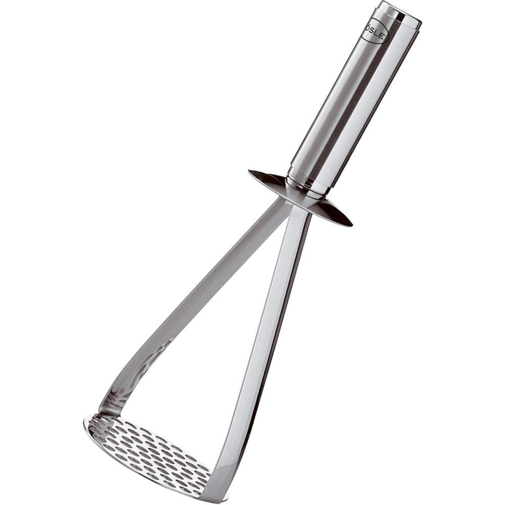 image:imageRsle Kartoffelstampfer Hochwertiger Stampfer fr Kartoffeln und KnollenGemse Edelstahl 1810 hochglnzend matt SplmaschinengeeignetSilver12780Potato Masher