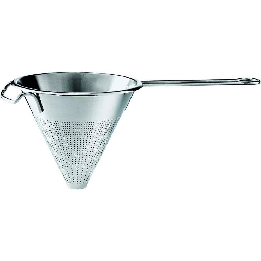 image:imageRsle Stainless Steel Round Handle Kitchen Strainer Fine Mesh 95inch SilverConical