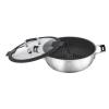 RÖSLE Silence Pro Aroma Steamer, Stainless Steel, 28 cm, Silver/Black