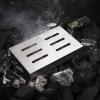 RÖSLE Smoking Set of 5, Smoking Box, 18/10 Stainless Steel, 4 Types of Smoking Chips, for Smokers, Charcoal and Gas Grills(5-piece smoking set.)