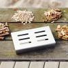 RÖSLE Smoking Set of 5, Smoking Box, 18/10 Stainless Steel, 4 Types of Smoking Chips, for Smokers, Charcoal and Gas Grills(5-piece smoking set.)