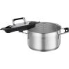 Rosle 91962 Silence Pro Stainless Steel High Casserole Cooking Pot with Insulated Handles & Lid 20 cm / 7.9 in, Silver(Ø 24 cm)