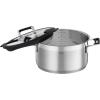 Rosle 91962 Silence Pro Stainless Steel High Casserole Cooking Pot with Insulated Handles & Lid 20 cm / 7.9 in, Silver(3.7 Quarts)