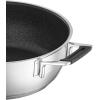 Rosle 91962 Silence Pro Stainless Steel High Casserole Cooking Pot with Insulated Handles & Lid 20 cm / 7.9 in, Silver(4.8 Quarts)