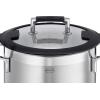 Rosle 91962 Silence Pro Stainless Steel High Casserole Cooking Pot with Insulated Handles & Lid 20 cm / 7.9 in, Silver(5 pièces)