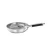 Rosle 91975 Silence Pro Stainless Steel Frying Pan with Insulated Handle 28 cm / 11 in, Silver