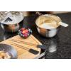 Rösle 12436 Stainless Steel & Silicone Hard & Soft Flexible Spatula 10-Inch, Black(White)