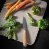 Rösle Artesano Forged Chef’s Knife with Olive Wood Handle, Great Cutting Meat, Fish, and Vegetables, Chopping Herbs and Nuts, 8 in Blade