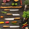 Rösle Artesano Forged Vegetable Knife with Olive Wood Handle, Small Blade Great for Chopping, Peeling or Decorating Fruits and Vegetables, 3.5 in Blade