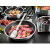 Rösle Silence Pro Frying Pan with Scratch-Resistant Premium Non-Stick Coating ProResist, Silicone Handle, 20 cm, 18/10 Stainless Steel, Suitable for Induction Cookers, Dishwasher Safe, Silver/Black(ProResist)