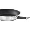 Rösle Silence Pro Frying Pan with Scratch-Resistant Premium Non-Stick Coating ProResist, Silicone Handle, 20 cm, 18/10 Stainless Steel, Suitable for Induction Cookers, Dishwasher Safe, Silver/Black(ProResist)