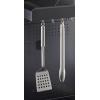 Rösle Stainless Steel Perforated Barbeque Spatula, Matte Handle, 18-inch(Perforated Barbeque Turner  Matte Handle  18 inch)