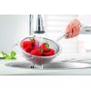 Rösle Stainless Steel Round Handle Kitchen Strainer, Fine Mesh, 9.5-inch, Silver(Coarse Mesh)