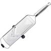 RÖSLE Supercut Slicer, V-Shaped Mandolin Slicer, 18/10 Stainless Steel Kitchen Utensil with 5 Cutting Thicknesses, Silicone Foot and Protective Cover for Vegetables or Fruits – 46cm(Supercut Slicer)