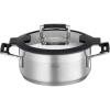 Rosle 91962 Silence Pro Stainless Steel High Casserole Cooking Pot with Insulated Handles & Lid 20 cm / 7.9 in, Silver(Ø 20 cm)