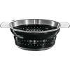 Rosle Stainless Steel Collapsible Colander, 10-inch, Black(Black)