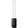 Rösle 12436 Stainless Steel & Silicone Hard & Soft Flexible Spatula 10-Inch, Black(Black)