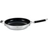 Rösle Silence Pro Frying Pan with Scratch-Resistant Premium Non-Stick Coating ProResist, Silicone Handle, 20 cm, 18/10 Stainless Steel, Suitable for Induction Cookers, Dishwasher Safe, Silver/Black(ProCeraPlus)
