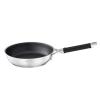 Rösle Silence Pro Frying Pan with Scratch-Resistant Premium Non-Stick Coating ProResist, Silicone Handle, 28 cm, 18/10 Stainless Steel, Suitable for Induction Cookers, Dishwasher Safe, Silver/Black