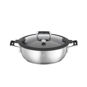 RÖSLE Silence Pro Aroma Steamer, Stainless Steel, 28 cm, Silver/Black