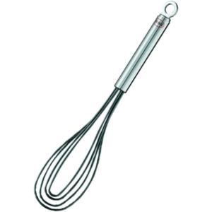 Rosle 95656 Stainless Steel & Silicone Flat Egg Beater Whisk 10.4 Inch, Silver