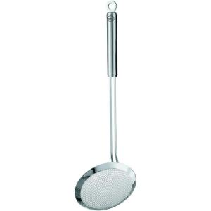 Rosle Round Handle Coarse Mesh Wire Kitchen Skimmer, 5.5″ Diameter, Silver