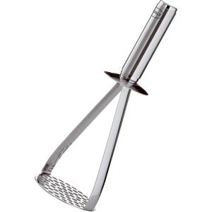 Rösle Kartoffelstampfer, Hochwertiger Stampfer für Kartoffeln und Knollen-Gemüse, Edelstahl 18/10, hochglänzend / matt, Spülmaschinengeeignet,Silver,12780(Potato Masher)