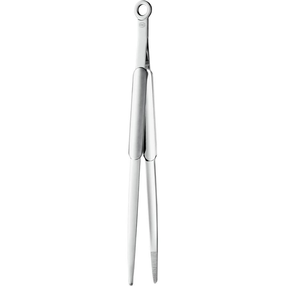 image:imageRosle 12925 Stainless Steel Fine Tipped NeedleNose Pliers Cooking Tongs122 inches