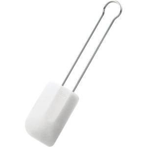 Rosle Stainless Steel & Silicone Flexible Spatula, 12-inch(White)