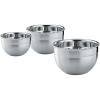Rosle Deep Mixing Bowl, Stainless Steel, 8 cm, 3.2″ diameter (.21-quart)(3 Piece (1.7qt  3.3qt  5.7qt))
